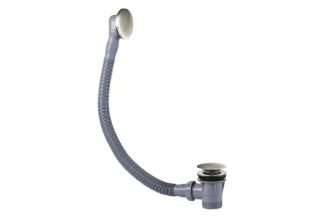 Click-Clack automata le- és túlfolyó (60 cm) - króm