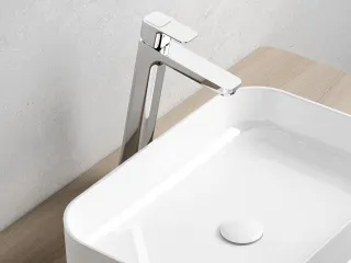 10° álló mosdócsaptelep leeresztő nélkül, 333 mm TD 015.00CR, króm