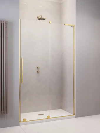 Furo SL Gold DWJ arany zuhanyajtó 90 átlátszó balos