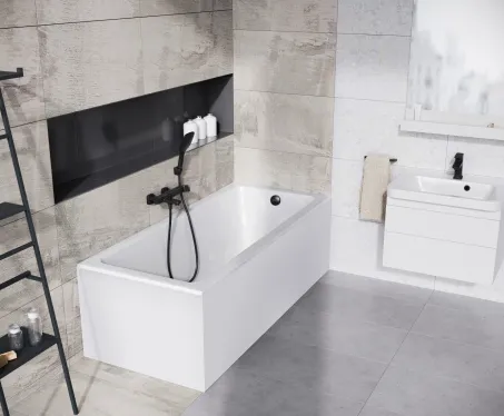 10° akrilkád Slim 170x75 fehér