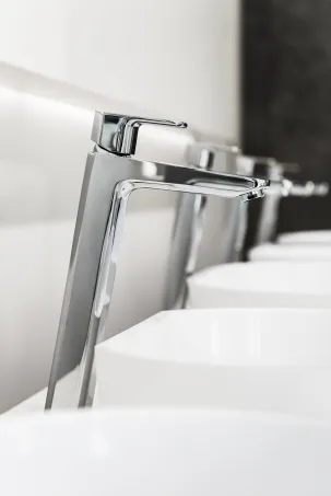 10° álló mosdócsaptelep leeresztő nélkül, 333 mm TD 015.00CR, króm