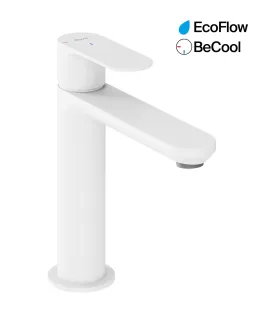 Eleganta álló mosdócsaptelep BeCool 174 mm leeresztő nélkül EL 012.11WV, White Velvet