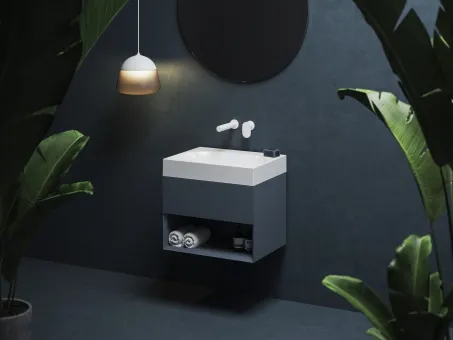 Lite 60 mosdó fehér, túlfolyó és csaptelep furat nélkül