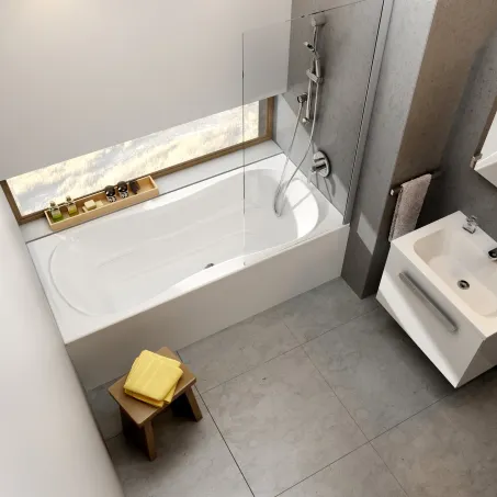 Campanula II 180x80 akrilkád fehér