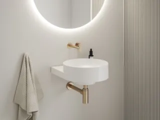 Yard 40 kerámiamosdó, fehér, túlfolyó furat nélkül