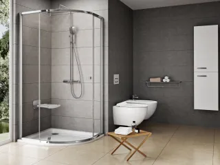 Pivot PSKK3 80x80 zuhanykabin krómhatású+transparent