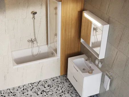 Classic II 120x70 N akrilkád fehér