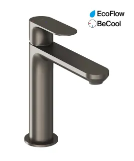 Eleganta álló mosdócsaptelep BeCool 174 mm leeresztő nélkül EL 012.21GB, Graphite Brushed