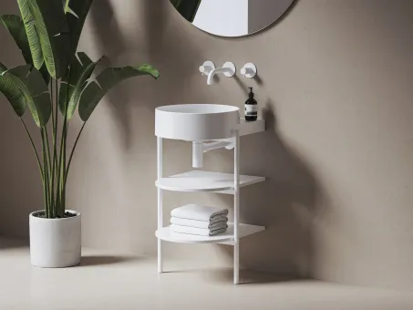 Yard 40 kerámiamosdó, fehér, túlfolyó furat nélkül