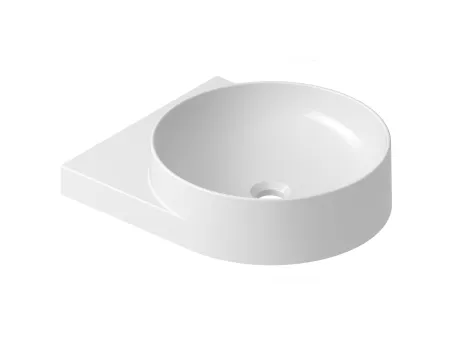 Yard 40 kerámiamosdó, fehér, túlfolyó furat nélkül