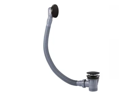 Click-Clack automata le- és túlfolyó (60 cm) - matt fehér