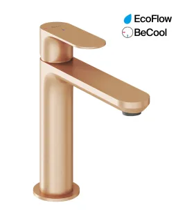 Eleganta álló mosdócsaptelep BeCool 174 mm leeresztő nélkül EL 012.61RGB, Rose Gold Brushed