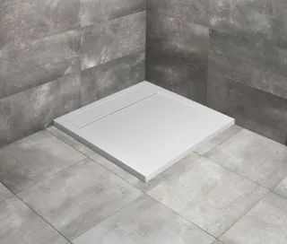 Teos C szögletes lapos fehér zuhanytálca 80x80 fehér