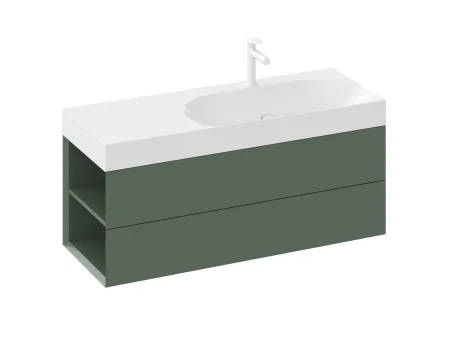 SD Lite 120 B fürdőszobai szekrény mosdó alá Grey Green