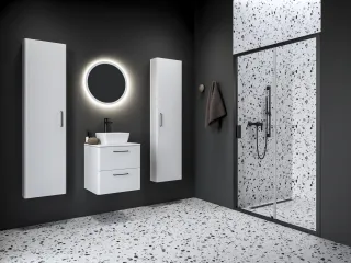 Blix II NBLDP2 100 zuhanyajtó fekete+transparent
