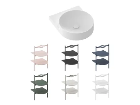 Yard 40 kerámiamosdó, matt fehér, túlfolyó furat nélkül