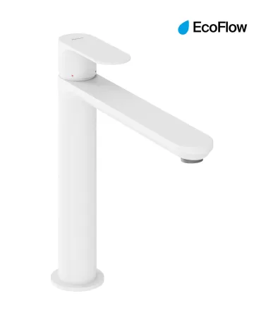 Eleganta álló mosdócsaptelep 220 mm leeresztő nélkül EL 014.10WV, White Velvet