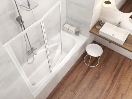 Vanda II 160x70 akrilkád fehér