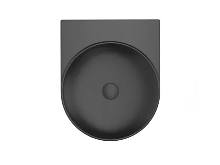 Yard 40 kerámiamosdó matt fekete, túlfolyó furat nélkül