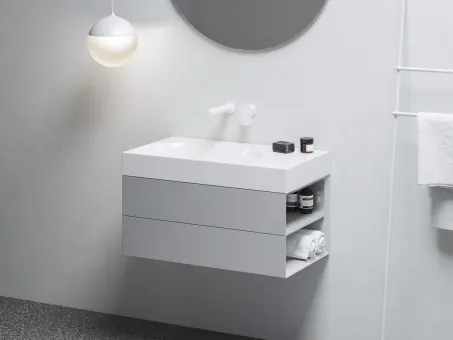 Lite 80/60 mosdó jobb fehér, túlfolyó és csaptelep furat nélkül