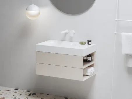 Lite 80/60 mosdó jobb fehér, túlfolyó és csaptelep furat nélkül