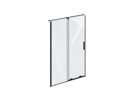 RODP2 120 zuhanyajtó fekete+transparent