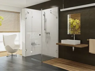 Brilliant BSDPS-100/80 bal zuhanykabin króm+transparent