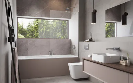 Modo New Brushed Nickel PNJ II szálcsiszolt króm kádparaván 100 átlátszó