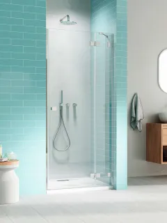 Essenza Pro DWJ zuhanyajtó 90 átlátszó balos