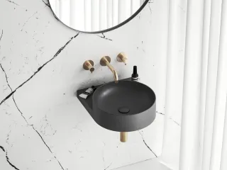 Yard 40 kerámiamosdó antracit, túlfolyó furat nélkül