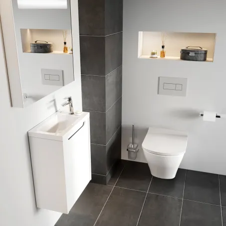 10° fali WC kefe tartó TD 410.00CR, króm, üveg