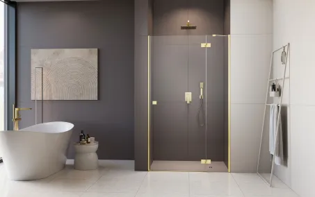 Essenza Gold ﻿DWJ ﻿arany zuhanyajtó 130 átlátszó balos