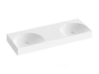 Lite 120 duplamosdó fehér, túlfolyó és csaptelep furat nélkül