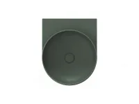 Yard 40 kerámiamosdó Grey Green, túlfolyó furat nélkül