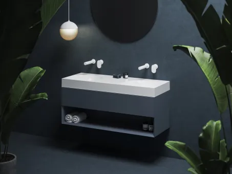 Lite 120 duplamosdó fehér, túlfolyó és csaptelep furat nélkül