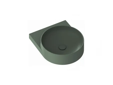 Yard 40 kerámiamosdó Grey Green, túlfolyó furat nélkül