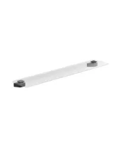 10° üvegpolc 60 cm TD 500.20BL, fekete