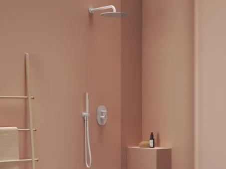 Esőztető zuhanyfej köralakú, 250 mm 980.10WV, White Velvet