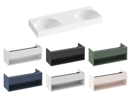 Lite 120 duplamosdó fehér, túlfolyó és csaptelep furat nélkül