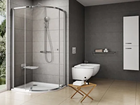 Pivot PSKK3 90x90 zuhanykabin krómhatású+transparent