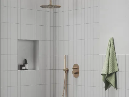 Esőztető zuhanyfej köralakú, 250 mm 980.60RGB, Rose Gold Brushed