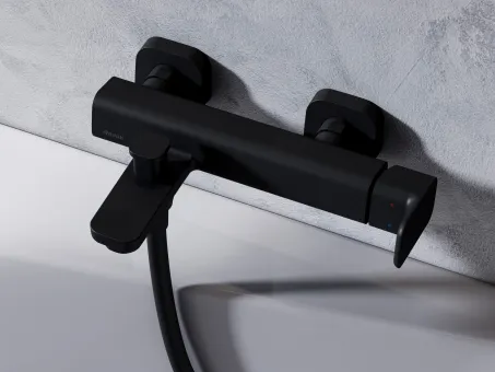 10° Free kádcsaptelep, 150 mm TD F 022.20BL, fekete