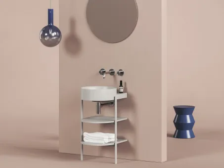 Yard 40 kerámiamosdó Smoke Grey, túlfolyó furat nélkül