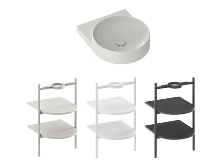 Yard 40 kerámiamosdó Smoke Grey, túlfolyó furat nélkül