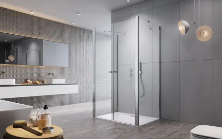 Eos DWD+2S II szögletes zuhanykabin 120x80 átlátszó