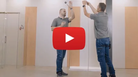 Furo Black KDJ szögletes fekete zuhanykabin 120x80 átlátszó jobbos