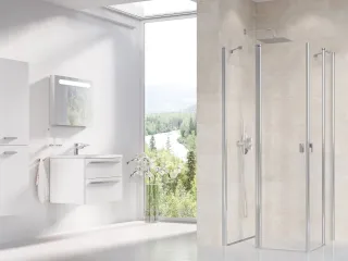 Chrome CRV2-90 zuhanyajtó krómhatású+transparent (1 oldal)