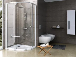 Pivot PSKK3 100x100 zuhanykabin fehér/króm+transparent *