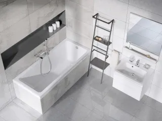 10° akrilkád 170x75 fehér