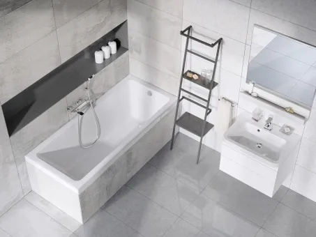 10° akrilkád 170x75 fehér